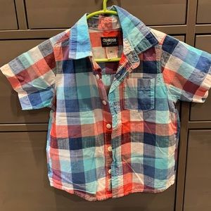 Short sleeve button down shirt, OshKosh 4T